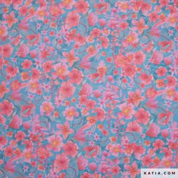 Feines Netzgewebe mit Blumenmuster